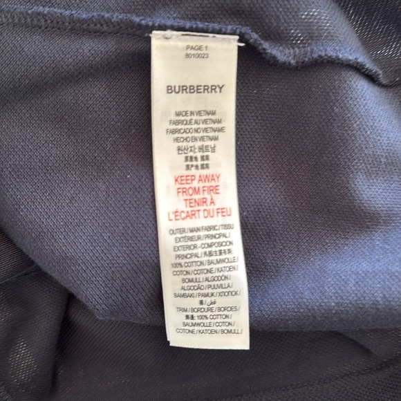 Burberry Kids Black Polo Shirt - Picture 6 of 6